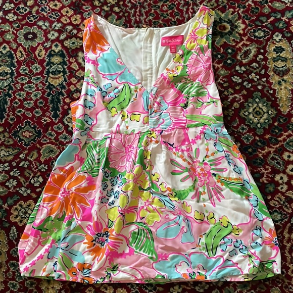 EUC Lilly Pulitzer Nosie Posey V-Neck Tank Top - Picture 4 of 9